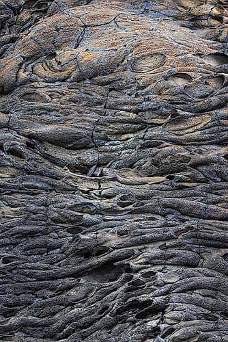 Recent Pahoehoe lava flow-Sullivan Bay-Santiago Island-Galapagos Islands-Ecuador Coastal Print